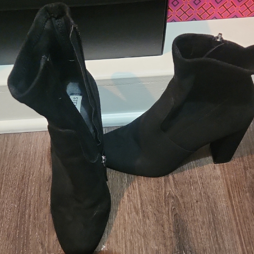 Steve Madden Black Heeled Boots